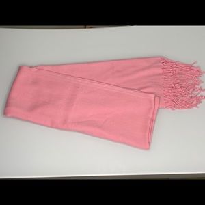 Bubblegum Pink Pashmina Scarf with Tassels
